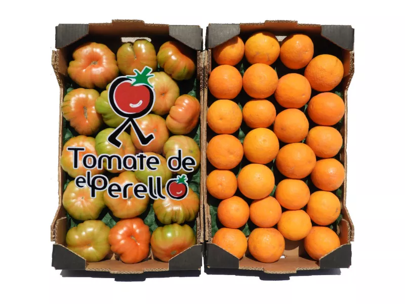 Mixed Box 9.3 kg (4.3 kg tomatoes + 5 kg oranges)