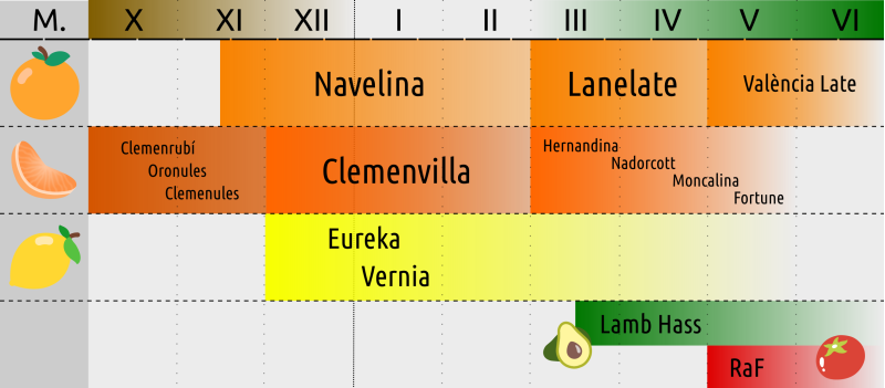 Calendar of varieties